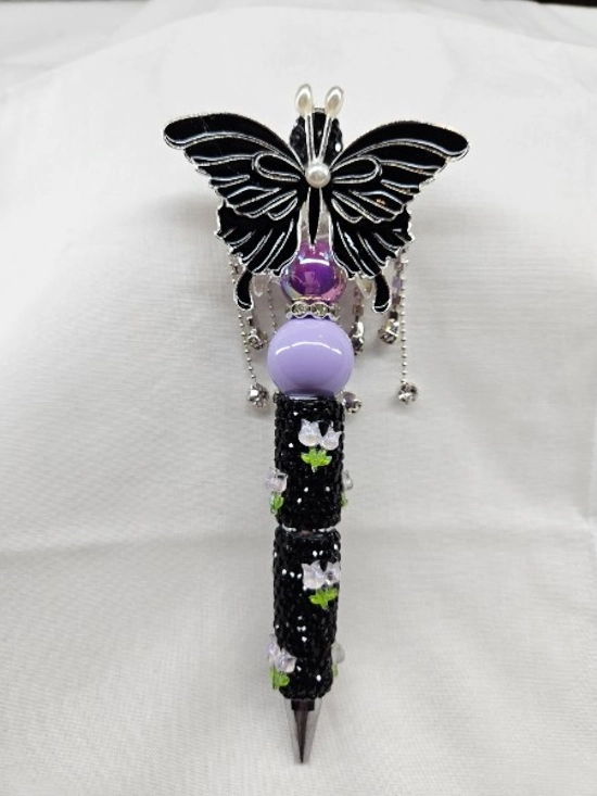 Pens Butterfly black purple